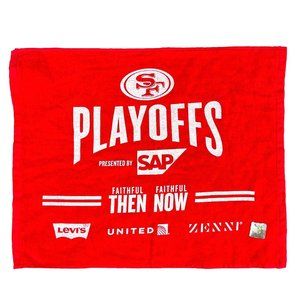 SF 49ers Playoffs Faithful Then Now SGA Rally Towel Levis San Francisco NFL Auth
